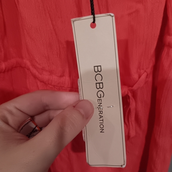 *3 for $30* BCBGGneration Coral Beach Cover Up Dress - Picture 6 of 8